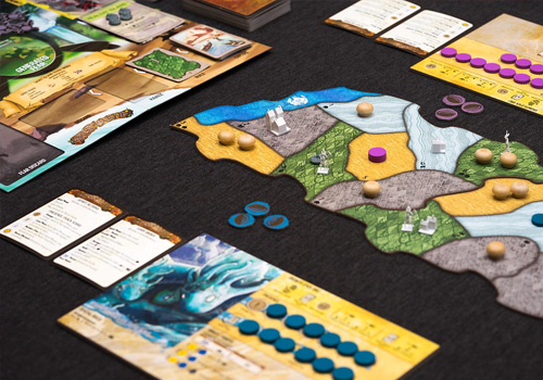 Mesa de juego cooperativo (ilustrativa)